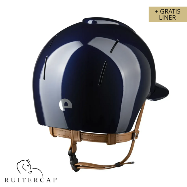 KEP Italia smart nova polish blue - polo visor - beige chinstrap