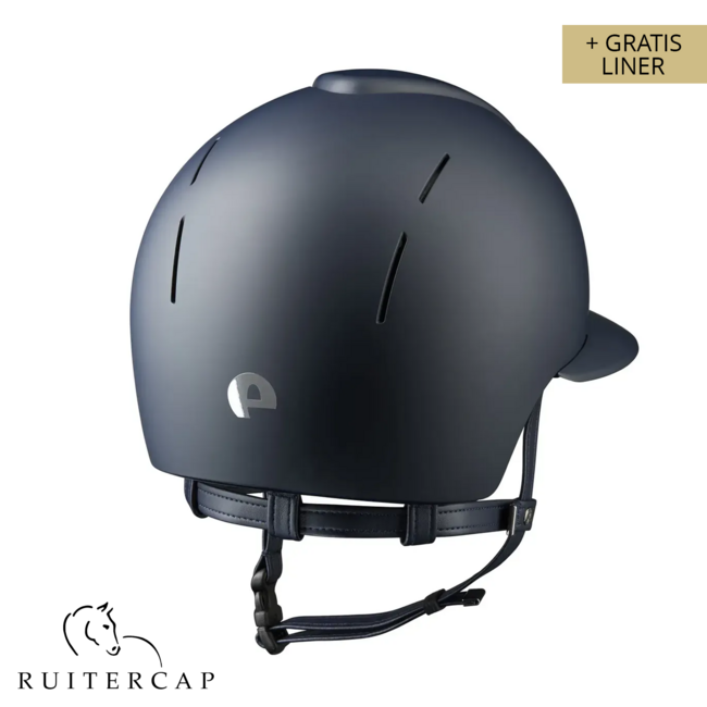 KEP Italia smart nova textile blauw - polo klep - blauw kinbandje