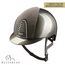 KEP Italia metal olive green with vanity gold front - swarovski logo - swarovski frame - gold swarovski chinstrap