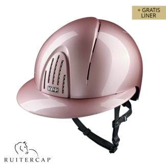 KEP Italia smart nova pink - polo visor - black chinstrap
