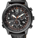 Citizen Promaster Chrono - Horloge - Leer - 45 mm - Zwart - Solar uurwerk