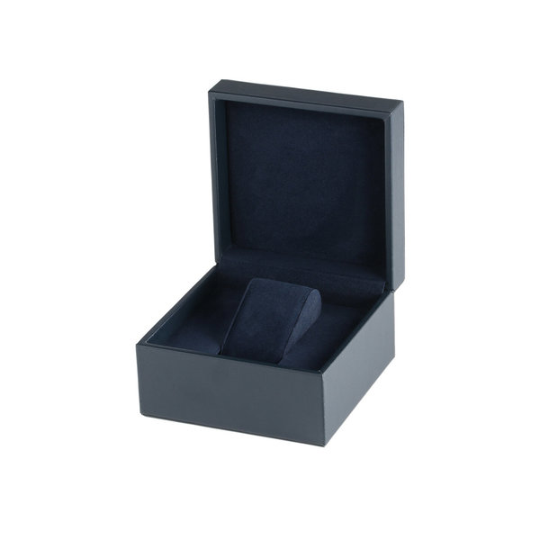 Blauw leatherette horloge geschenkdoos box RS-3030-1Blauw