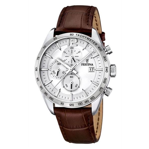 Festina Chronograph horloge F16760/1 - 44 mm - Bruin