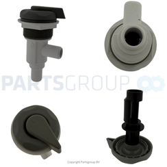 WATERWAY Gray 3/4" smooth barb x 3/4" smooth barb connection