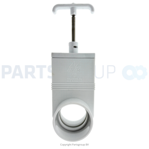 SPAS MAGIC PLASTICS Gate Valve, UniBody, Magic, 2" Slip x 2" Slip