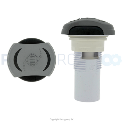 CMP 1in Air Control Halo Valve; GP/Slv/GP