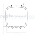 S.P.A.S. COVER COVER MODEL705MAAX 228X228 MODEL 705 MAAX SPAS  / COLEMAN Dark gray