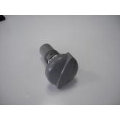 1"Top Acces Air Control, Less Cap,Gray Wallfitting.