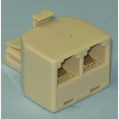 MODULAR JACK 6 PIN 2TO1 CONNECTOR