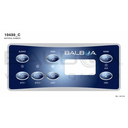 Balboa OVERLAY BALBOA VL701S/ 7BUT SERSTD