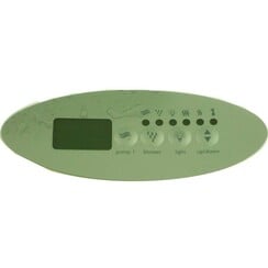 Overlay For Keypad K-9, Pump, Blower, Light, Up/Down
