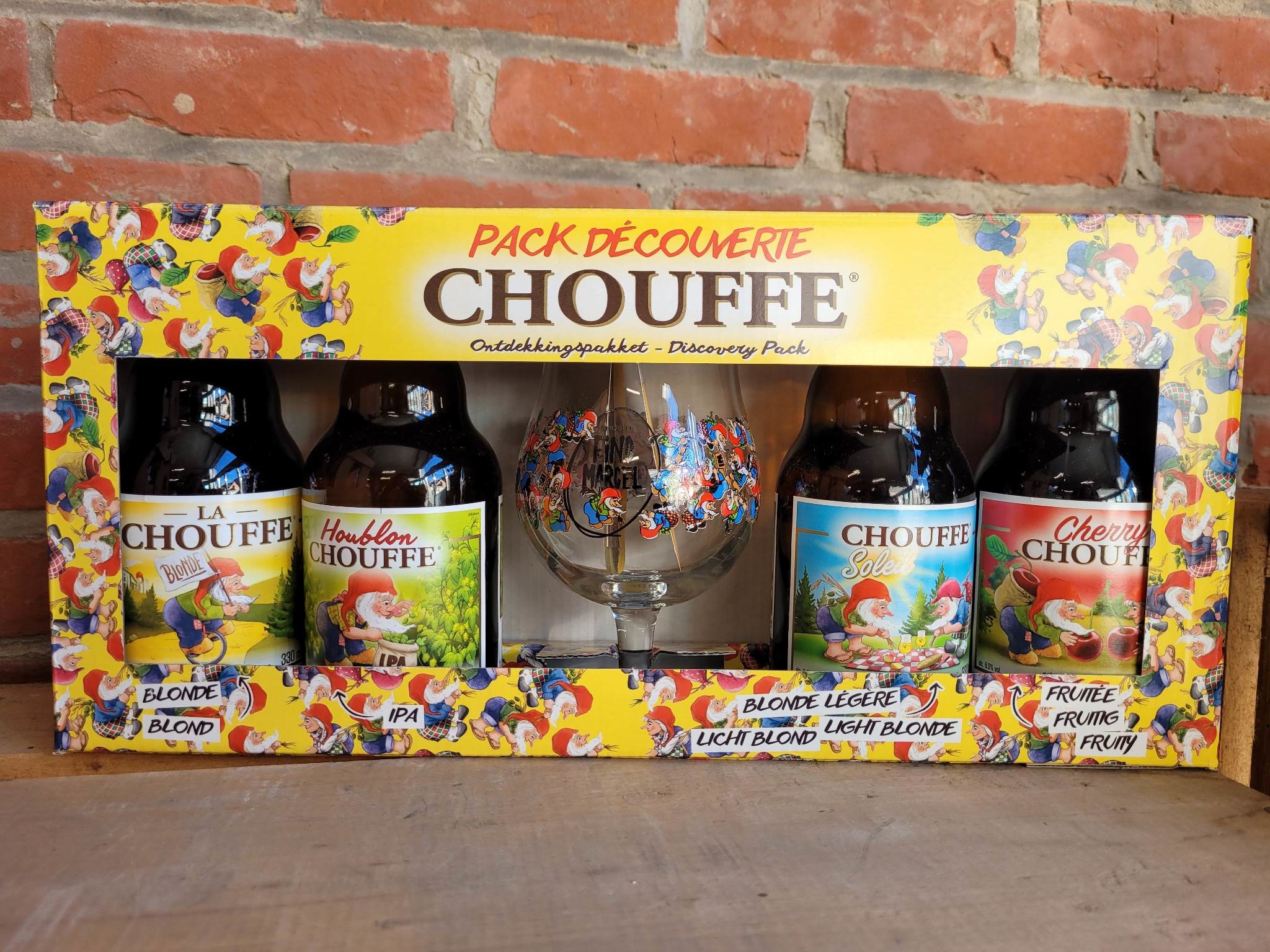 CHOUFFE GESCH.VERP.4X33CL+GLAS