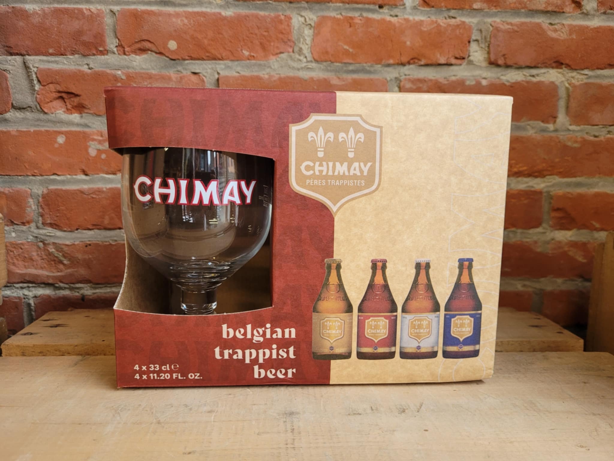 CHIMAY KOFFER 4X33+GLAS