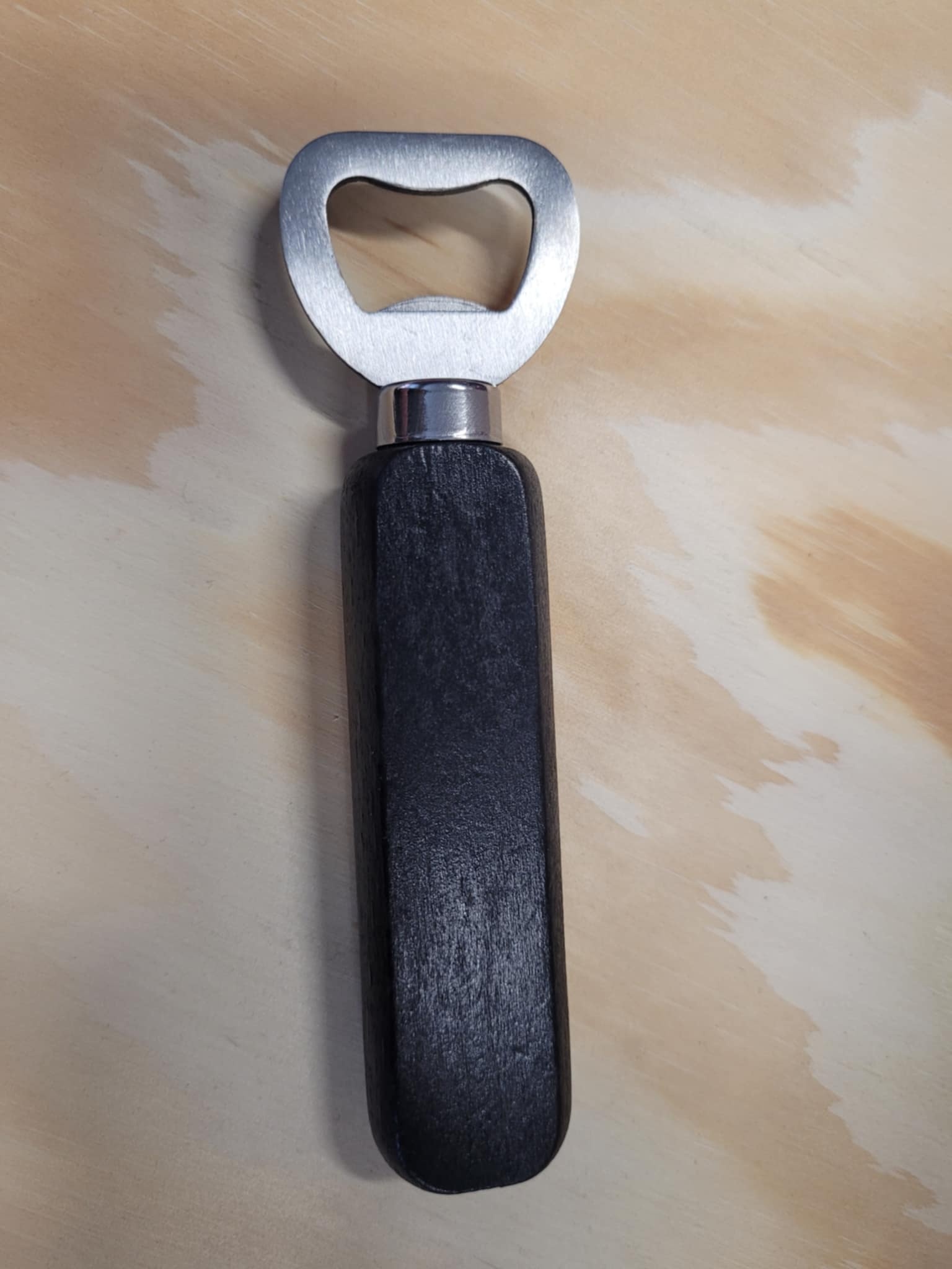 BOTTLE OPENER WOOD BLACK