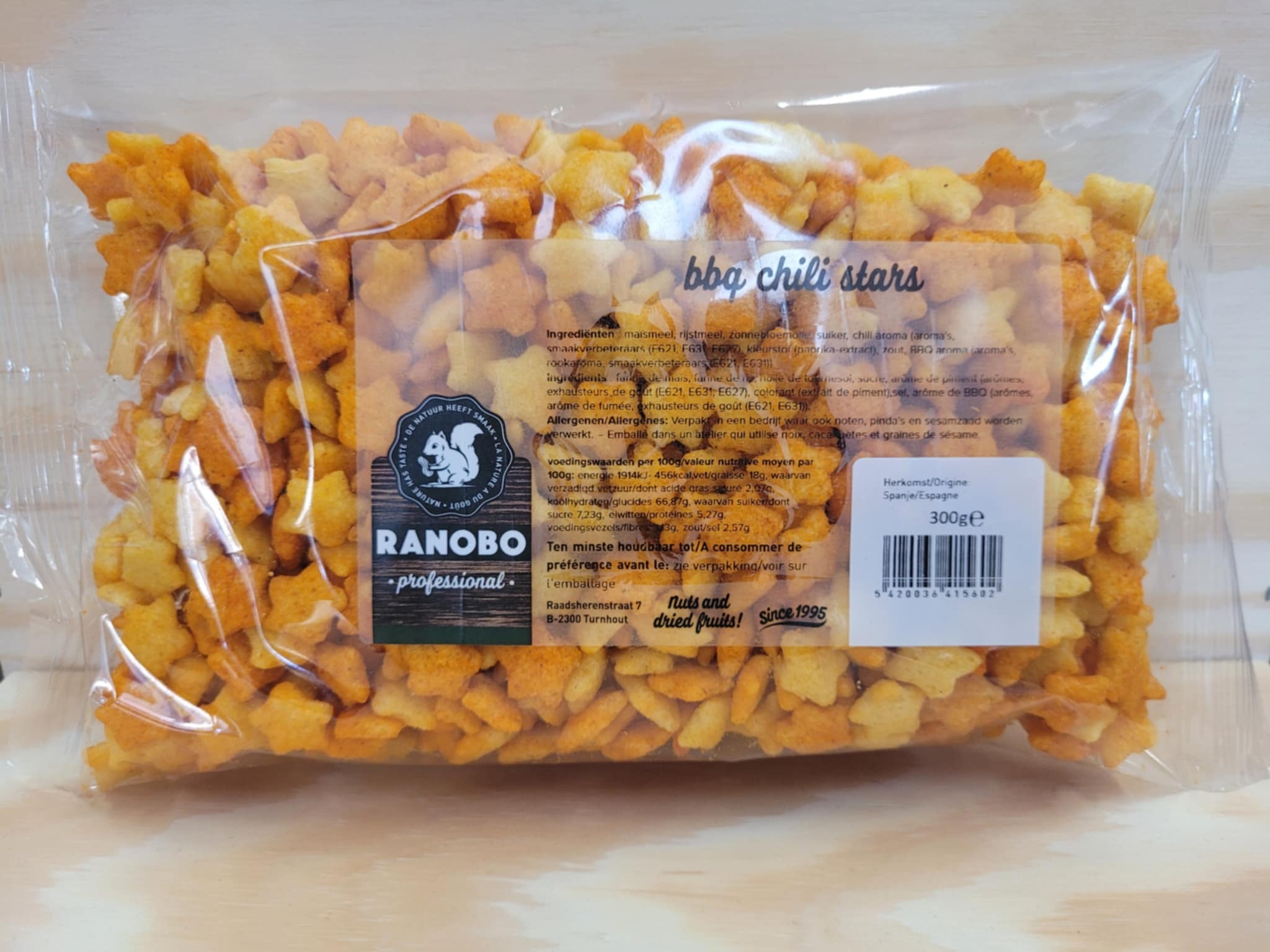 BBQ CHILI STARS 300 g