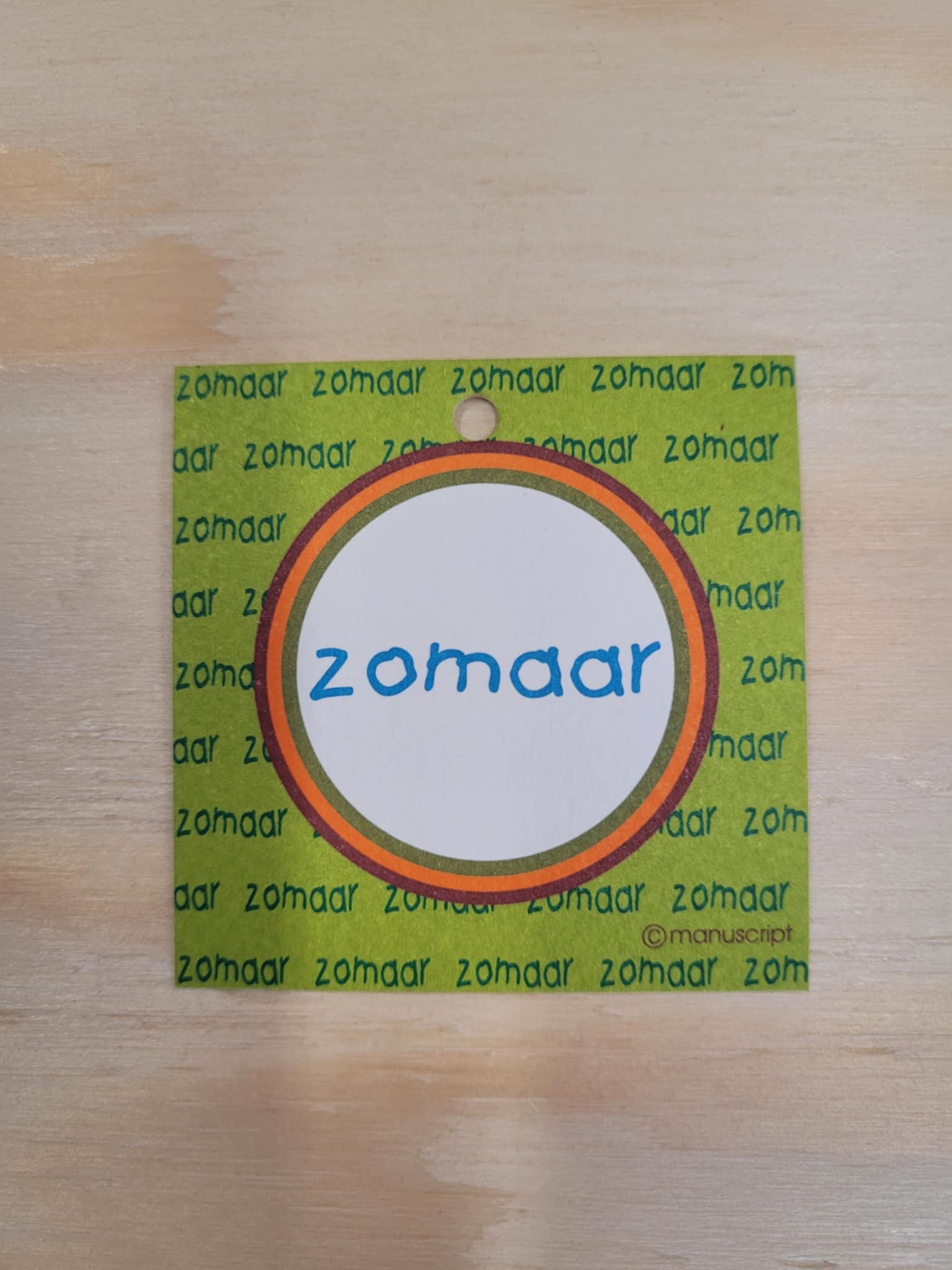 DANKKAARTJE ZOMAAR