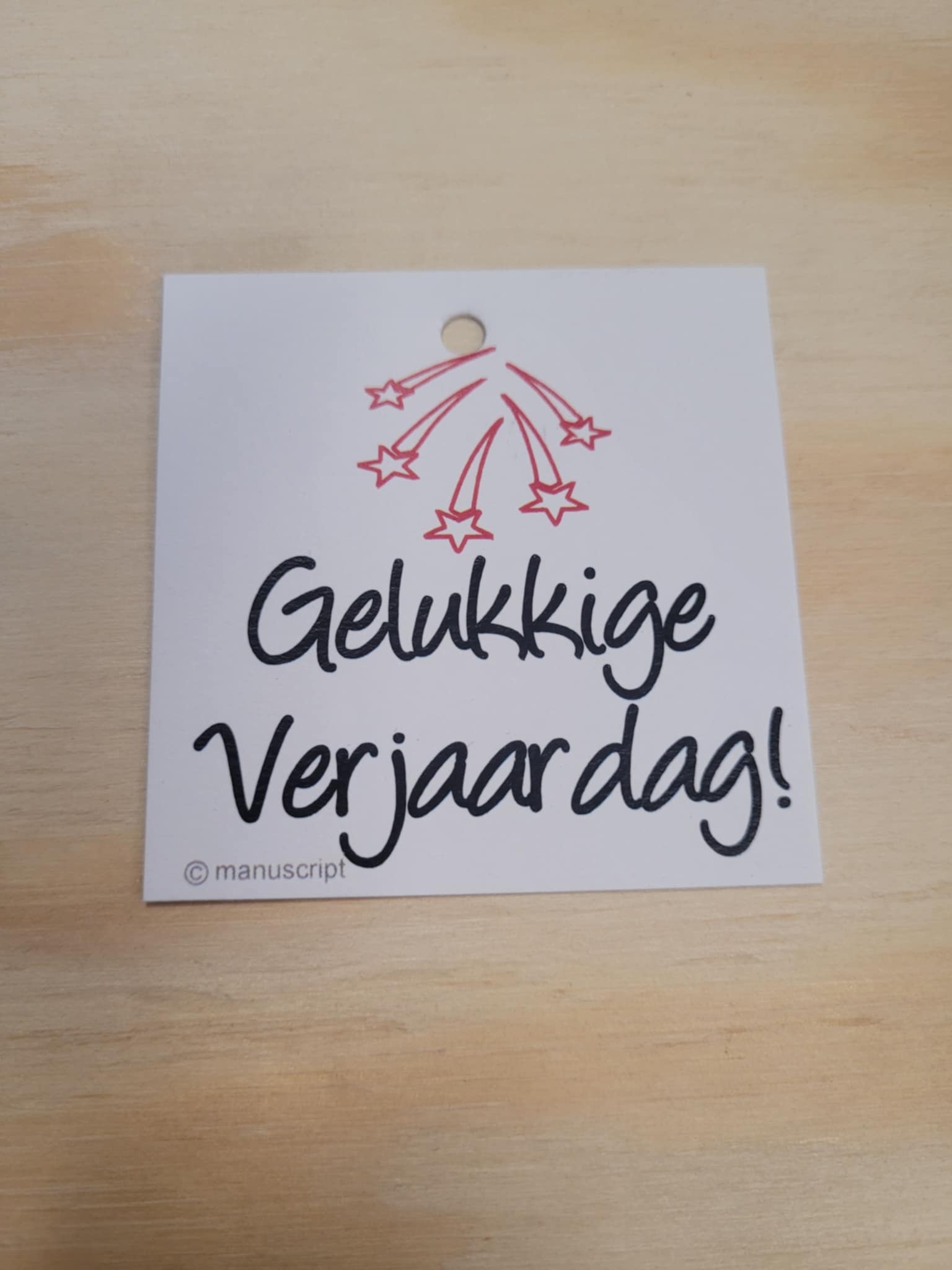DANKKAARTJE VERJAARDAG 2
