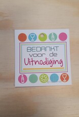 DANKKAARTJE UITNODIGING
