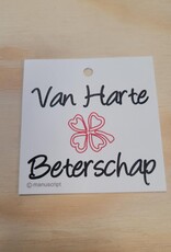 DANKKAARTJE BETERSCHAP