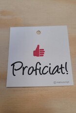 DANKKAARTJE PROFICIAT