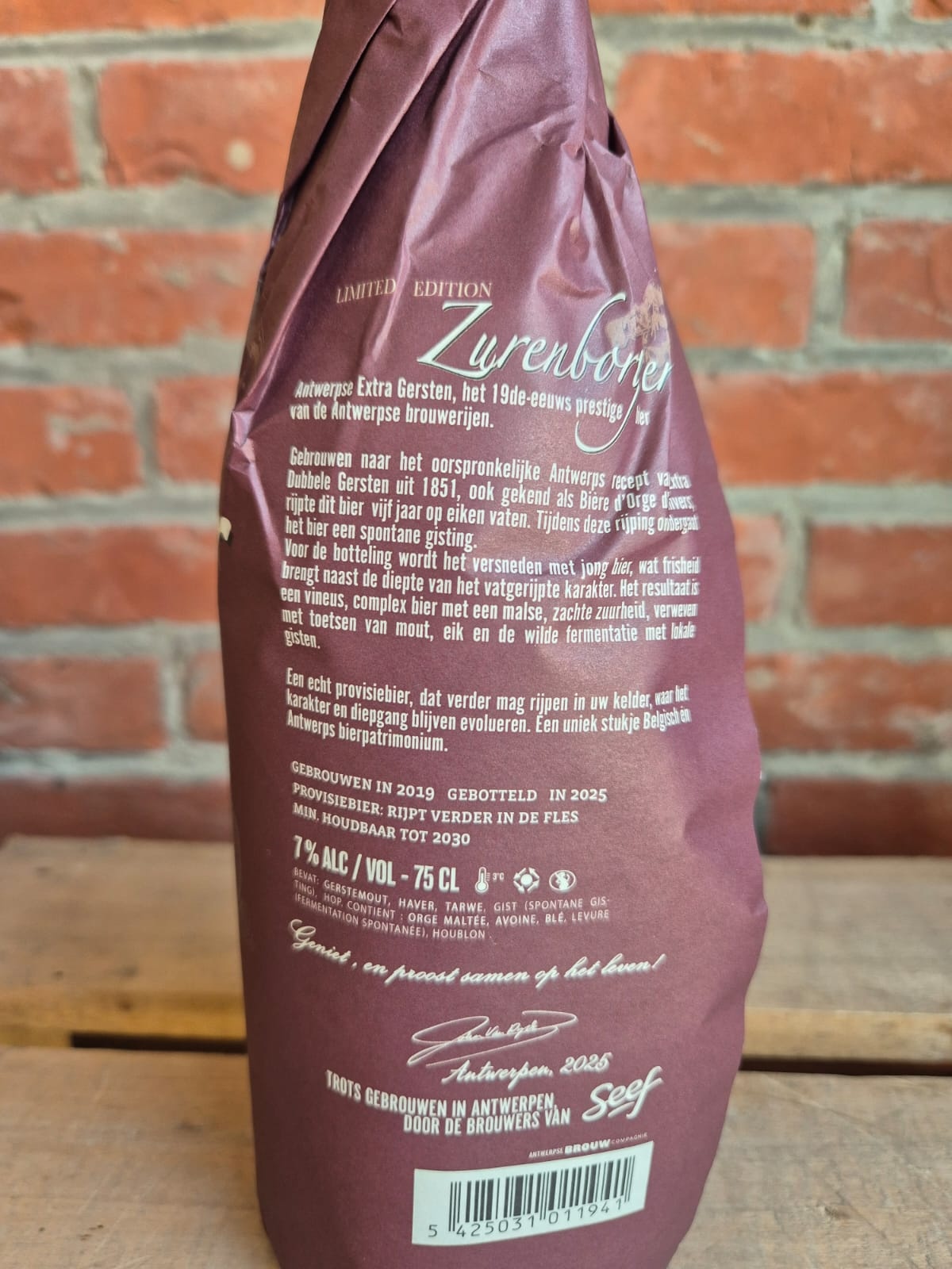 ZURENBORGER GERSTEN FLES 75 CL