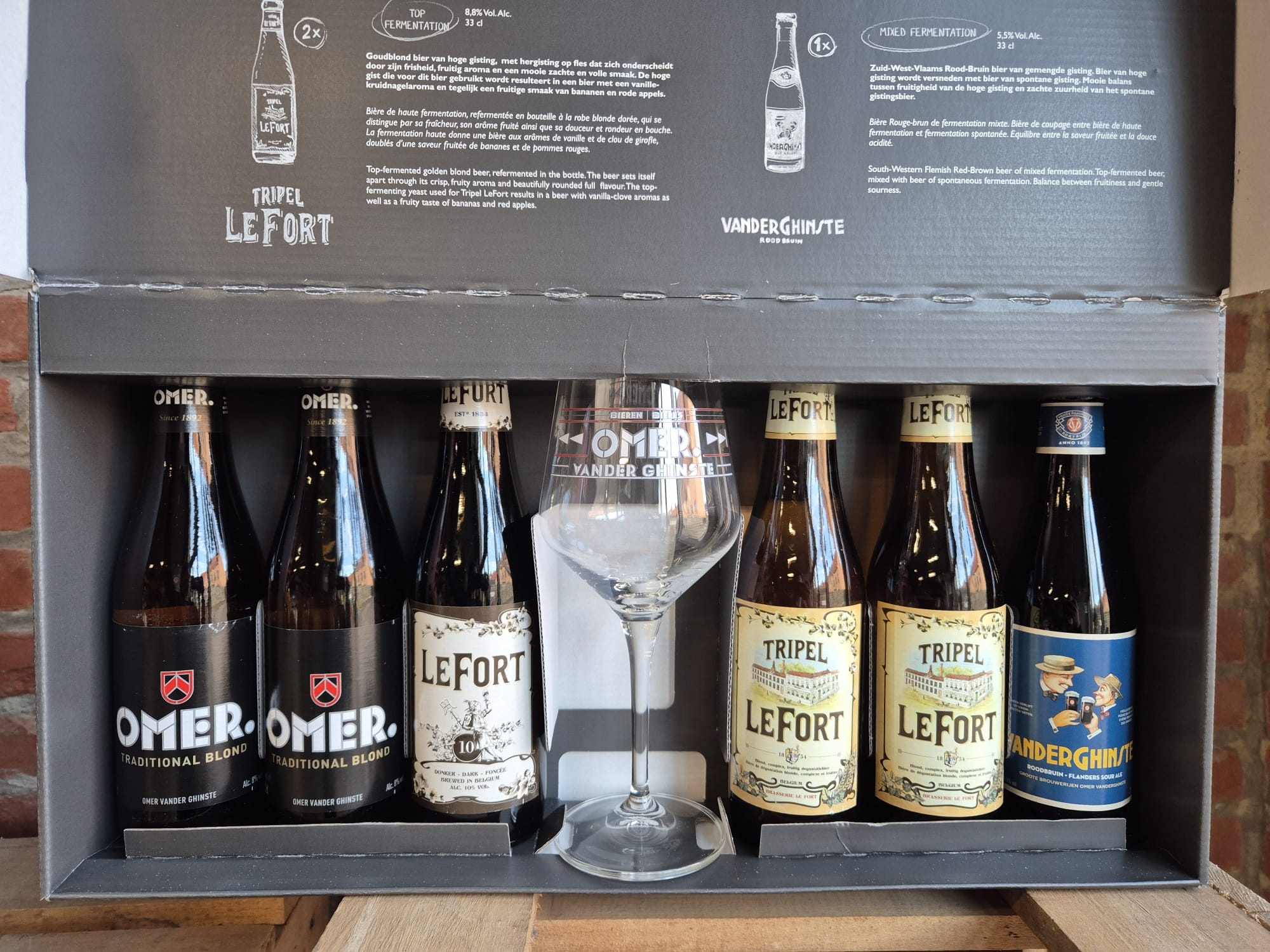 BELGIAN BEER BOX  OMER 6X33