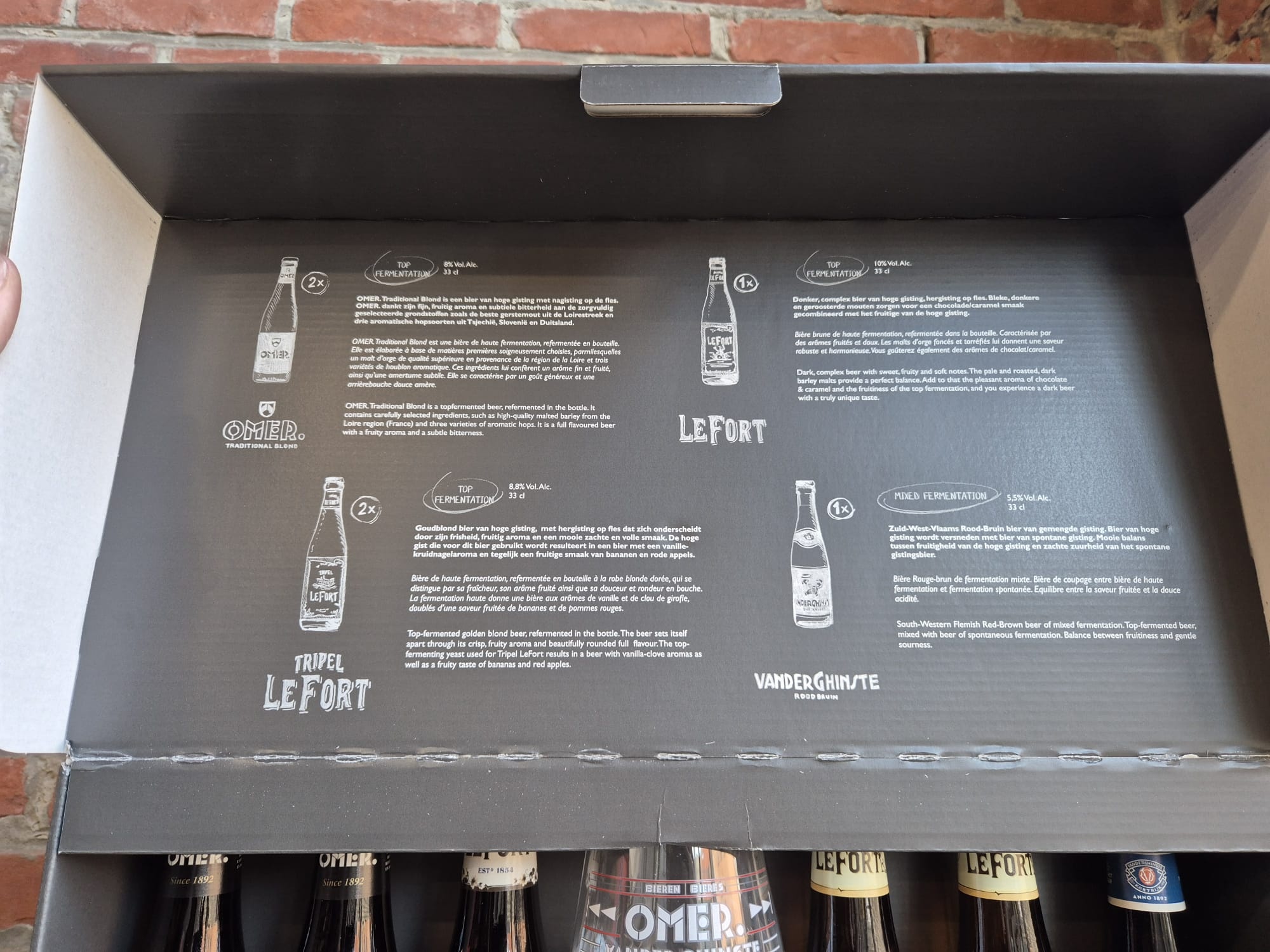 BELGIAN BEER BOX  OMER 6X33