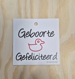 GEBOORTE GEFELICITEERD