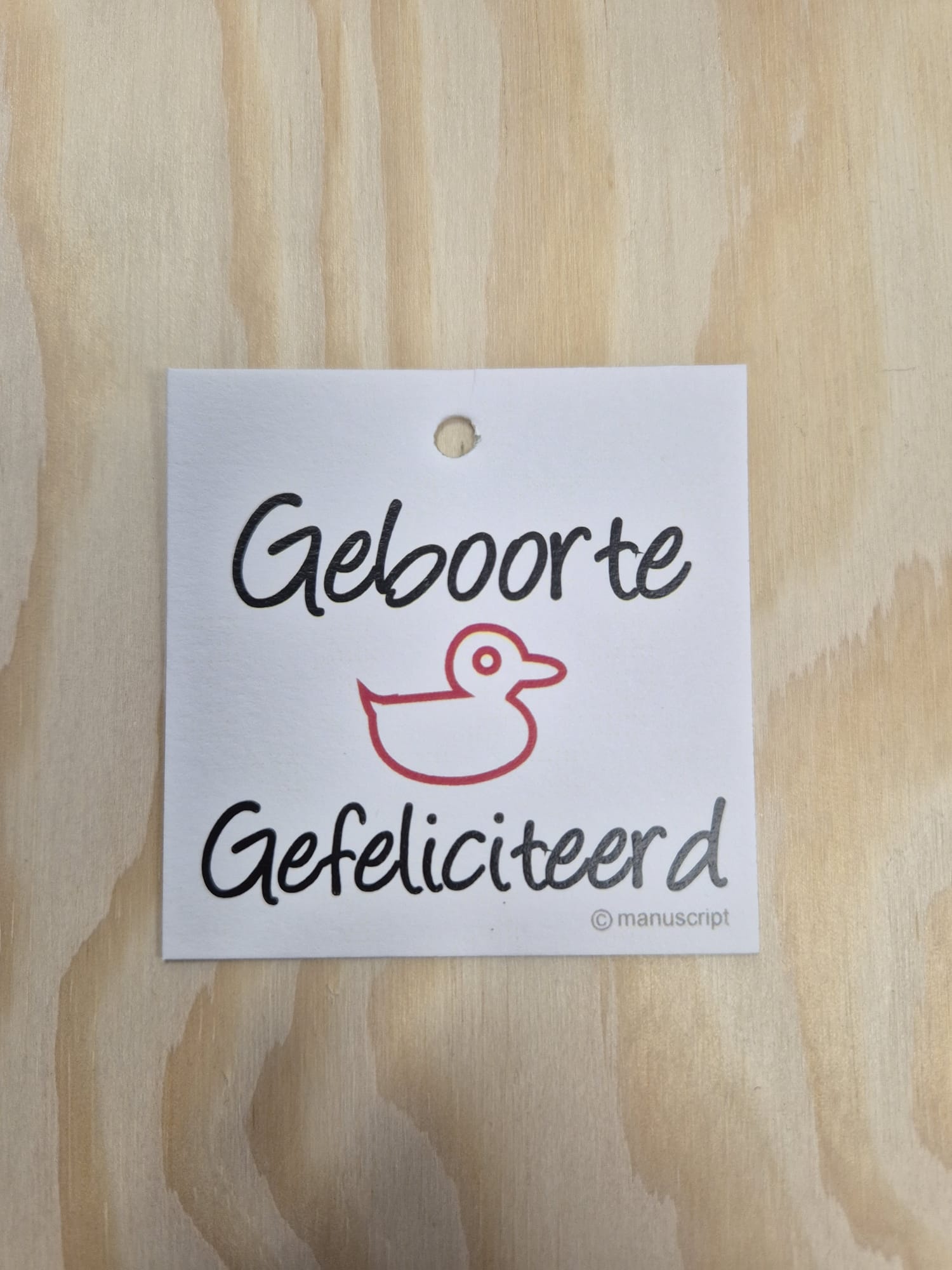 GEBOORTE GEFELICITEERD
