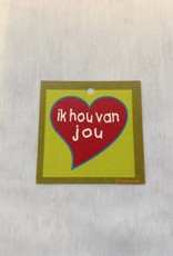 DANKKAARTJE HOU VAN JE