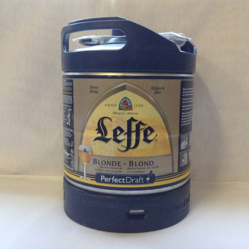 Leffe LEFFE BLONDE 6.6 % FUT PERFECT DRAFT 6 L (7.10 EURO CONSIGNE