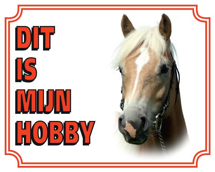 Stickerkoning Haflinger Waakbord Dit Is Mijn Hobby stickerkoning kopen in de aanbieding Stickerkoning Haflinger Waakbord Dit Is Mijn Hobby stickerkoning kopen in de aanbieding