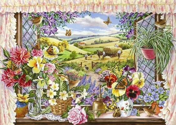 The House Of Puzzles Harvest View Puzzel 500 Stukjes Xl the house of puzzles kopen in de aanbieding