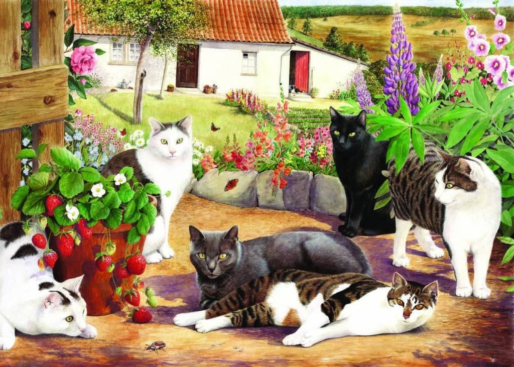 The House Of Puzzles Cool Cats Puzzel 500 Stukjes Xl the house of puzzles kopen in de aanbieding