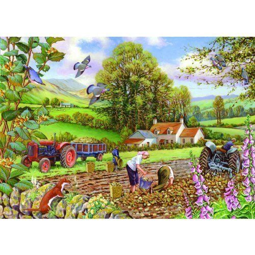 The House Of Puzzles Potato Picking Puzzel 500 Stukjes the house of puzzles kopen in de aanbieding