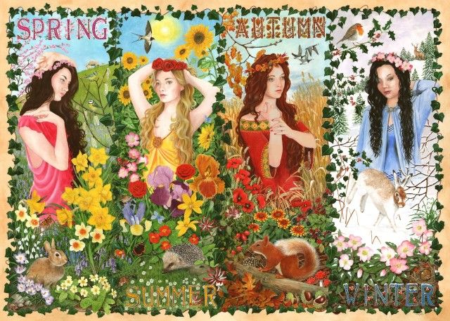 The House Of Puzzles Four Seasons Puzzel 1000 Stukjes the house of puzzles kopen in de aanbieding