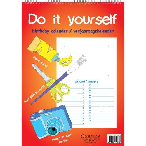 Comello Do It Yourself A4 Verjaardagskalender comello kopen in de aanbieding Comello Do It Yourself A4 Verjaardagskalender comello kopen in de aanbieding