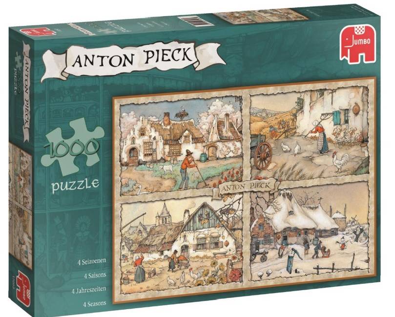 Jumbo Puzzel Anton Pieck 4 Seizoenen 1000 Stukjes jumbo kopen in de aanbieding