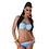 Power Flower Neckholder Bikini Set met Fonkelende Steentjes