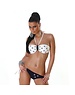  Tweekleurige Fashion Neckholder Bikini Set