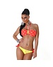  Tweekleurige Fashion Neckholder Bikini Set