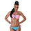 Power Flower Tweekleurige Fashion Neckholder Bikini Set