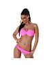  Tweekleurige Fashion Neckholder Bikini Pink