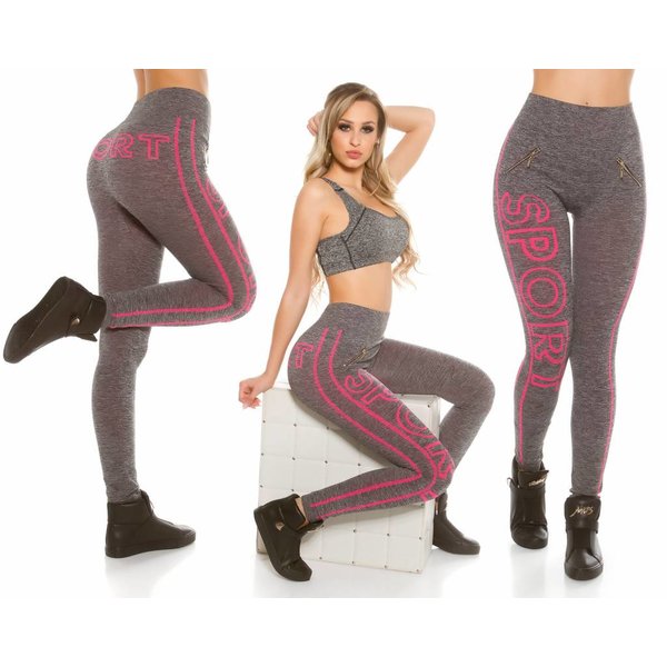 In-stylefashion Trendy Workout Legging Fuchsia