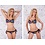 Rae Multicolor Push-Up Trendy Bikini Set Zwart