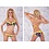 Rae Multicolor Push-Up Trendy Bikini Set Geel