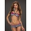 Multicolor Neckholder Bikini Set Zwart