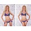Rae Multicolor Push-Up Trendy Bikini Set Blauw