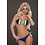 Bandeau Bikini Set met Ruffles Royal Blauw