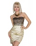 Redial Korte Jurk / Strapless Jurk / Goud